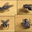 4. imitace mouchy ze speci�ln� hmoty s pr�hledn�mi k��dly.